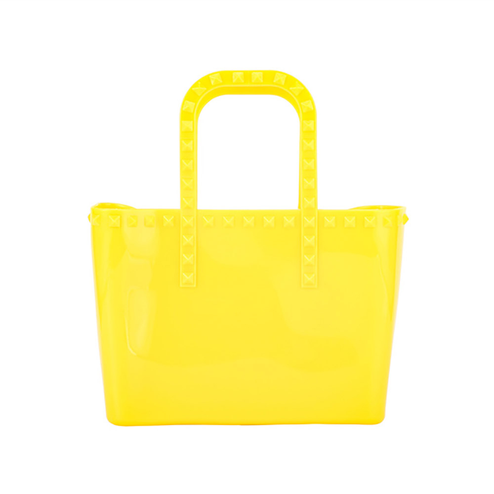 Studded Solid Jelly Tote Bag
