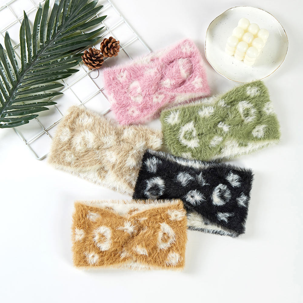 Patterned Faux Fur Earmuff Headband