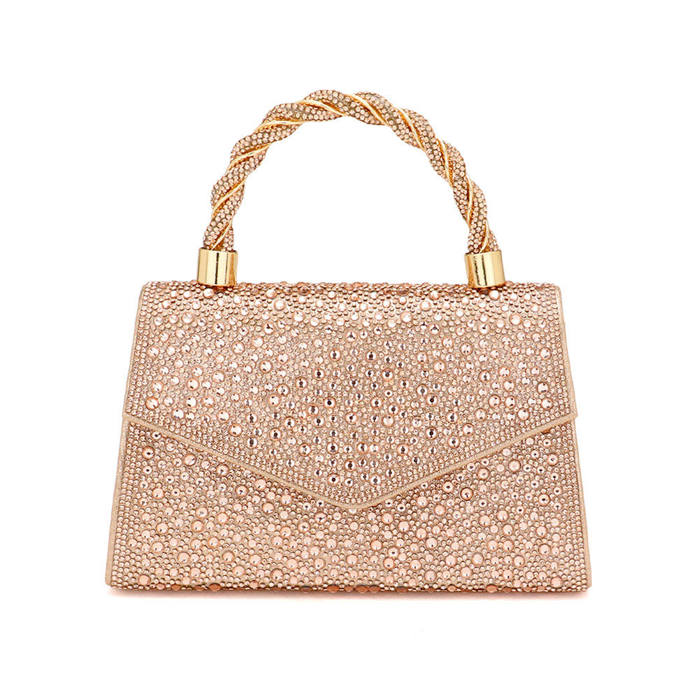 Bling Top Handle Evening Crossbody Bag