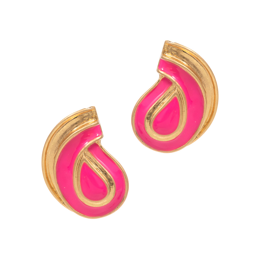 Enamel Abstract Earrings