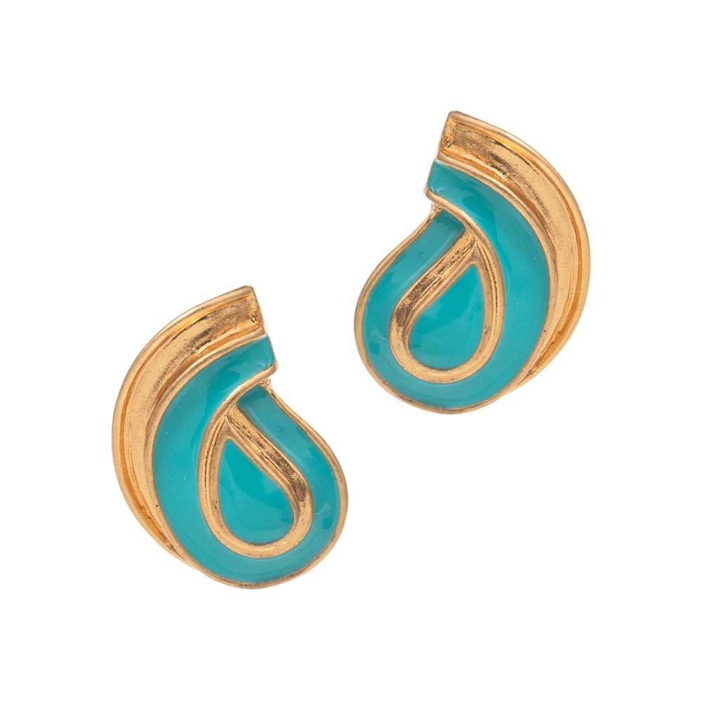 Enamel Abstract Earrings