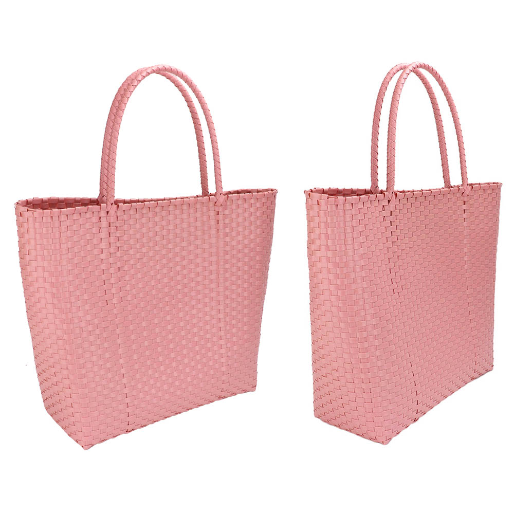 Basket Weave Tote Bag / Shoulder Bag