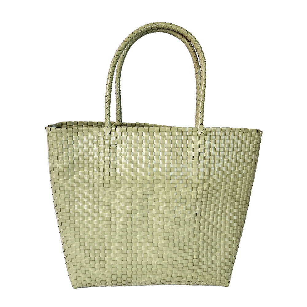 Basket Weave Tote Bag / Shoulder Bag