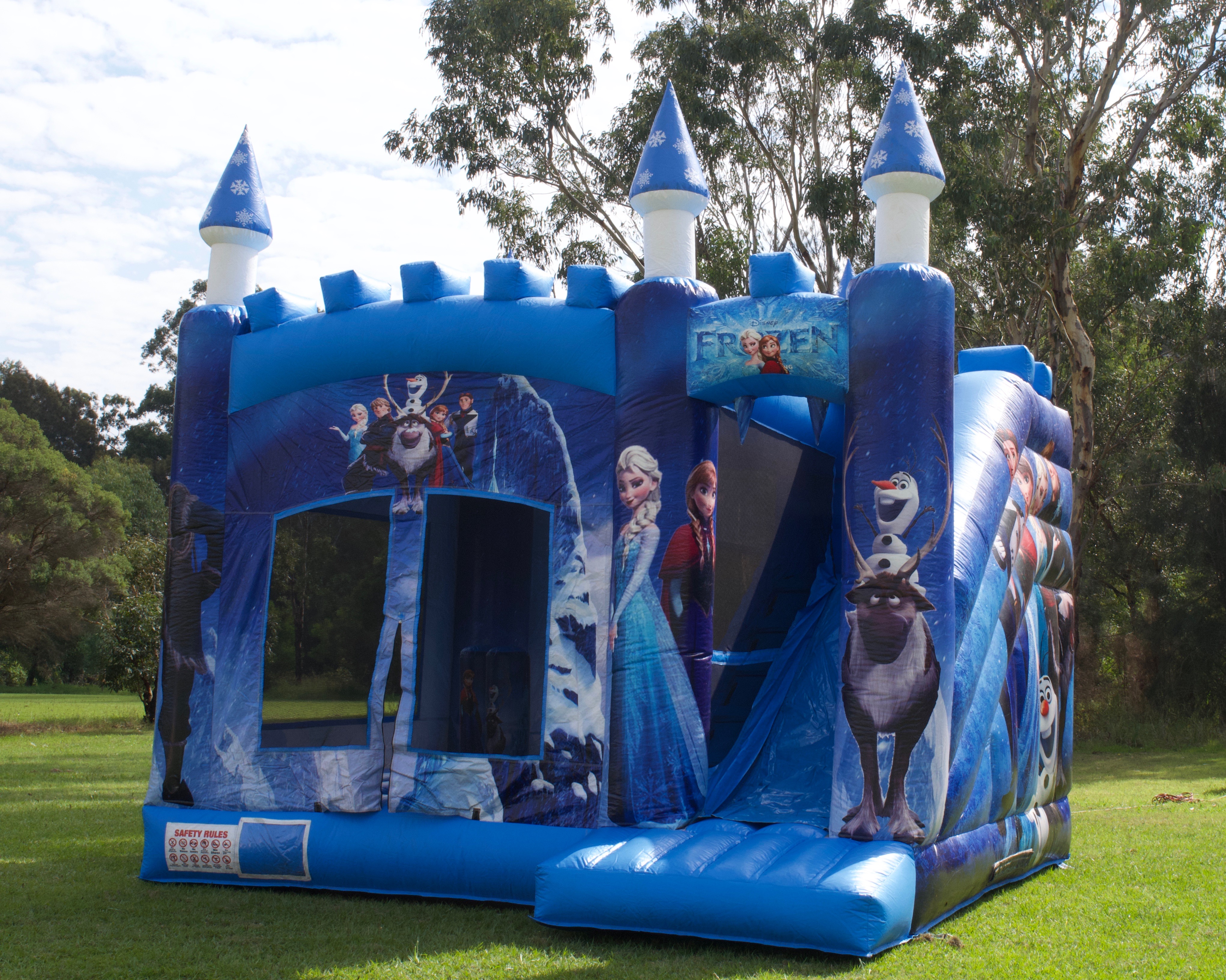 Frozen Tower Jumping Castle Hire and Slide Wonderland Jumping Castles