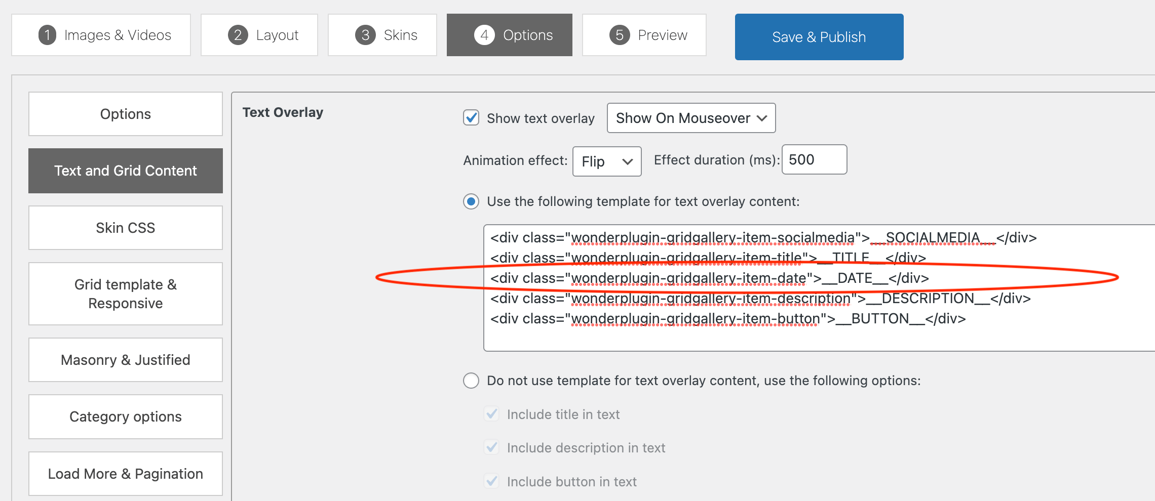 How to display the post date in WordPress Post Grid Gallery WordPress