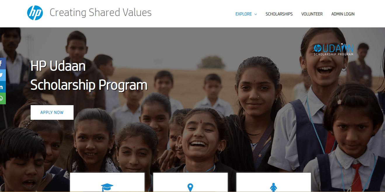 HP Udaan Scholarship Program 201819 Applications WonderSkool