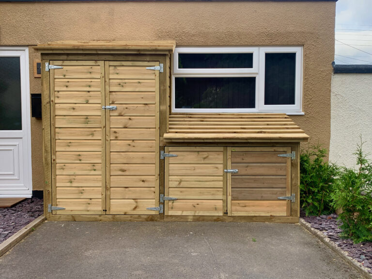 Recycling box / bin store The Wooden Bampton, Devon
