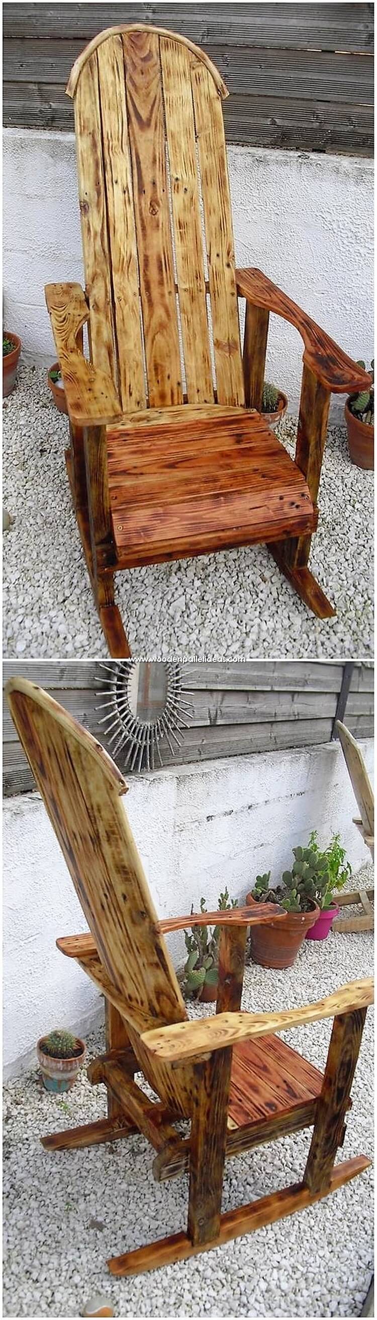 Pallet Rocking Chair Wooden Pallet Ideas