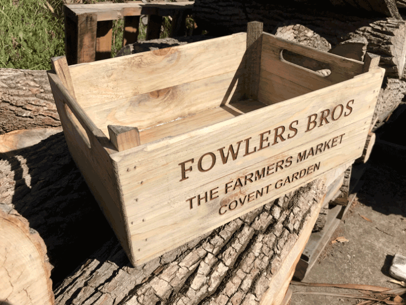 Replica Antique Apple Crate Woodpatch House and Garden