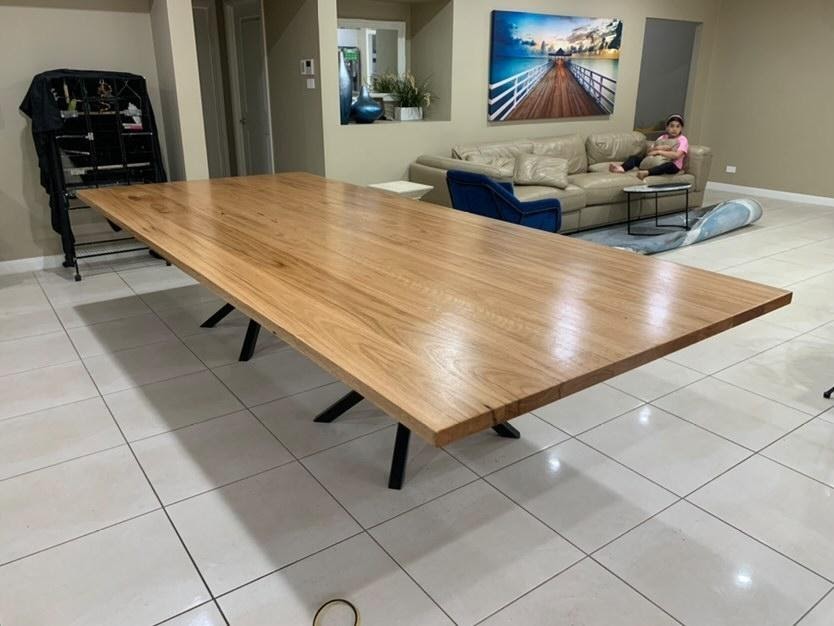 Huge Stunning Blackbutt Dining Table Woodpatch House and Garden