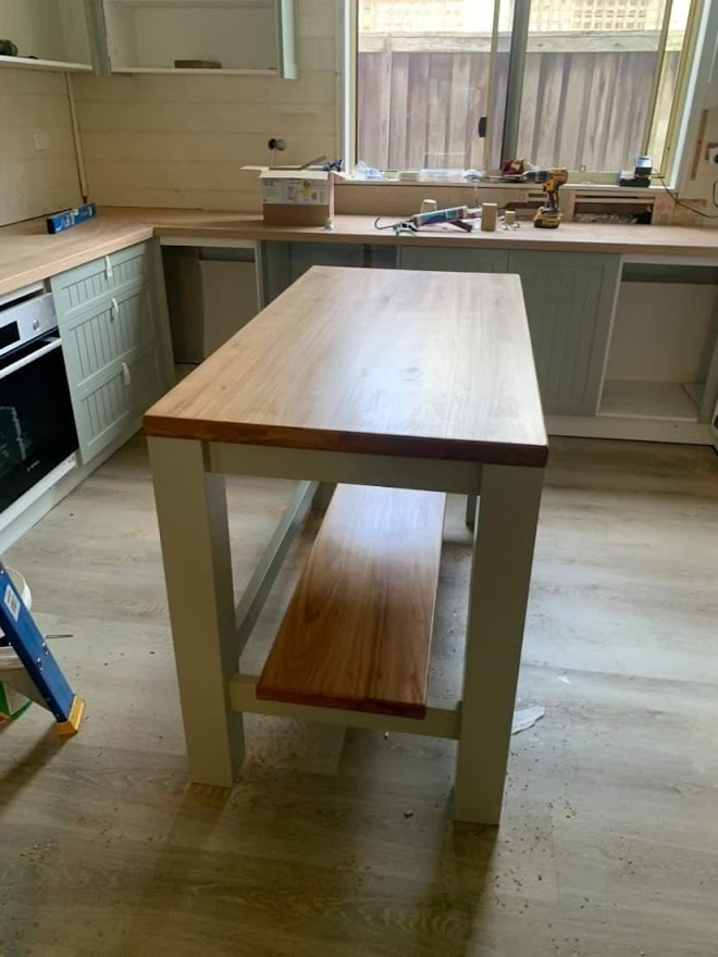 Custom Made Blackbutt Kitchen Benchtops Woodpatch House and Garden