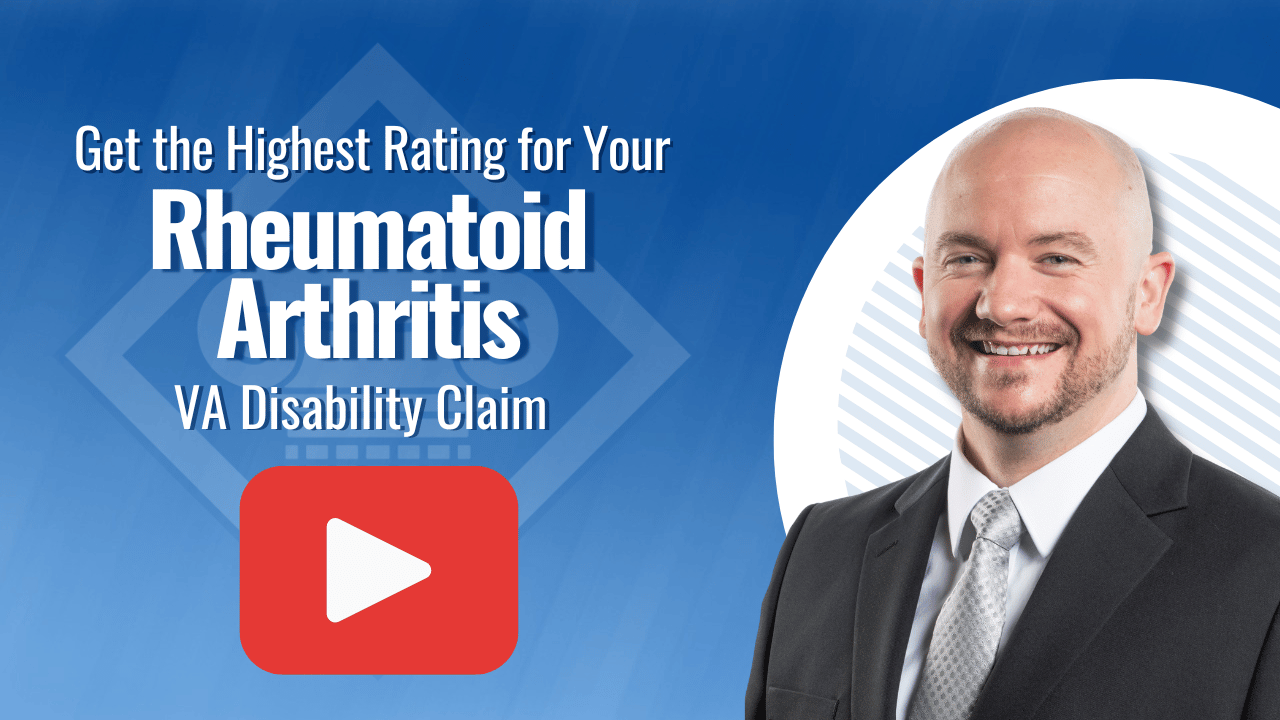 VIDEO VA Disability Lawyer explains rheumatoid arthritis VA rating