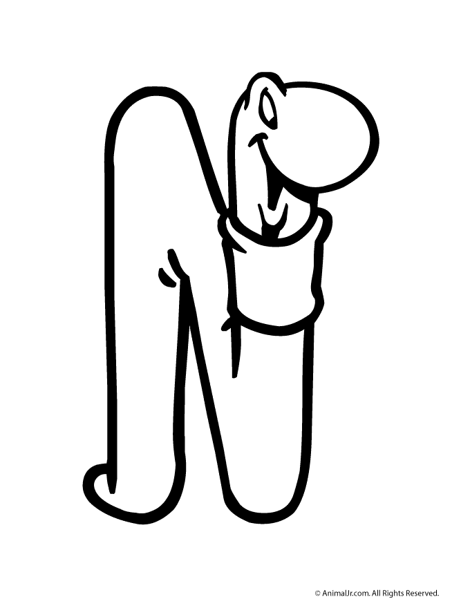 Bubble Letter N Woo! Jr. Kids Activities Children's Publishing