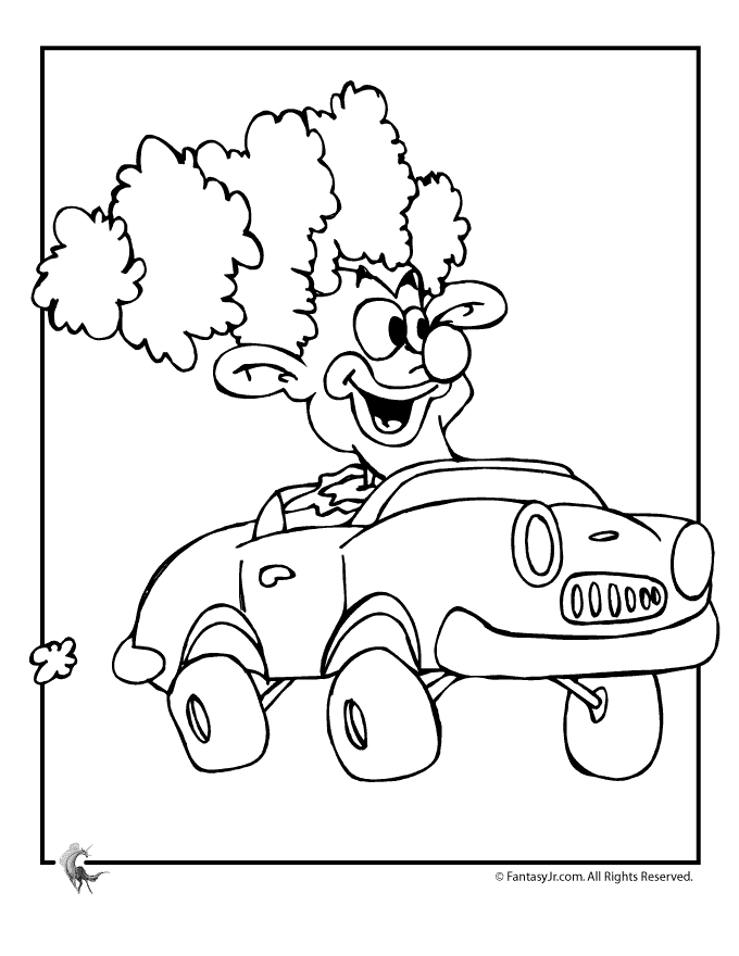 Clown Car Coloring Page Woo! Jr. Kids Activities Clown Car Coloring Page Woo! Jr. Kids Activities