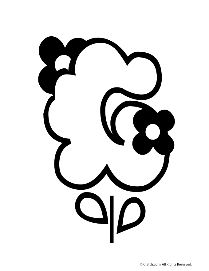 Flower Bubble Letter G Woo! Jr. Kids Activities