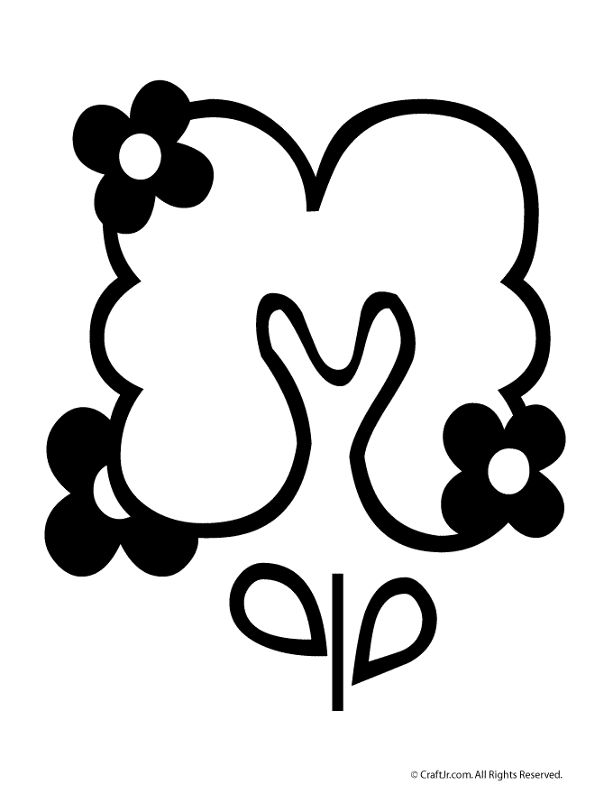 Flower Bubble Letter M Woo! Jr. Kids Activities