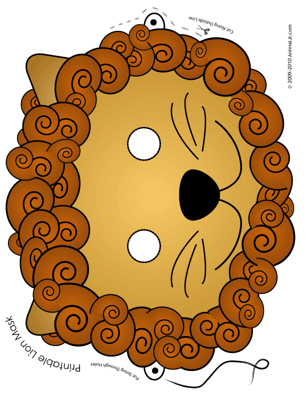 Lion Animal Mask Woo! Jr. Kids Activities Children's Publishing