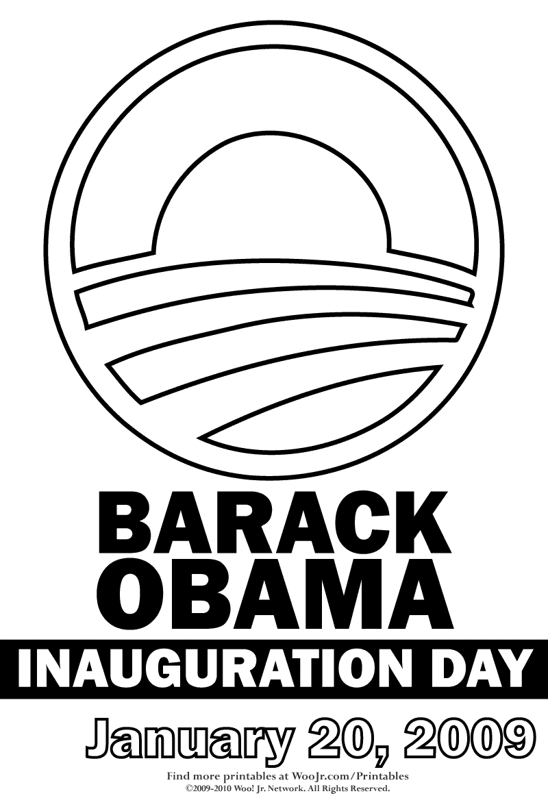 Obama Logo Inauguration Day Coloring Page Woo! Jr. Kids Obama Logo Inauguration Day Coloring Page Woo! Jr. Kids