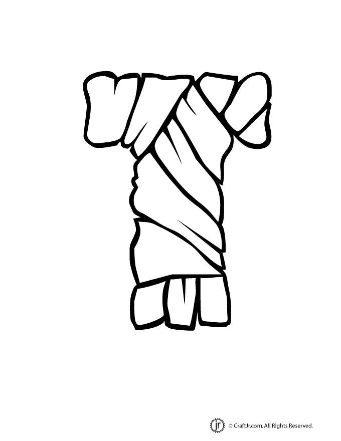 Halloween Mummy Letter T Woo! Jr. Kids Activities Children's Publishing