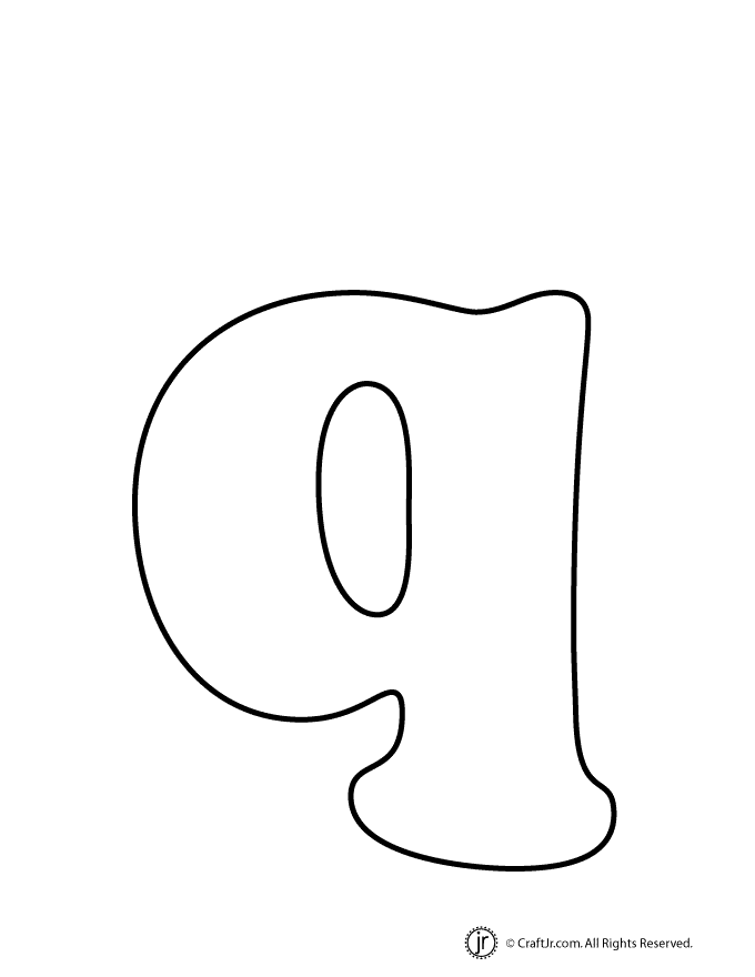 Lowercase Bubble Letter q Woo! Jr. Kids Activities