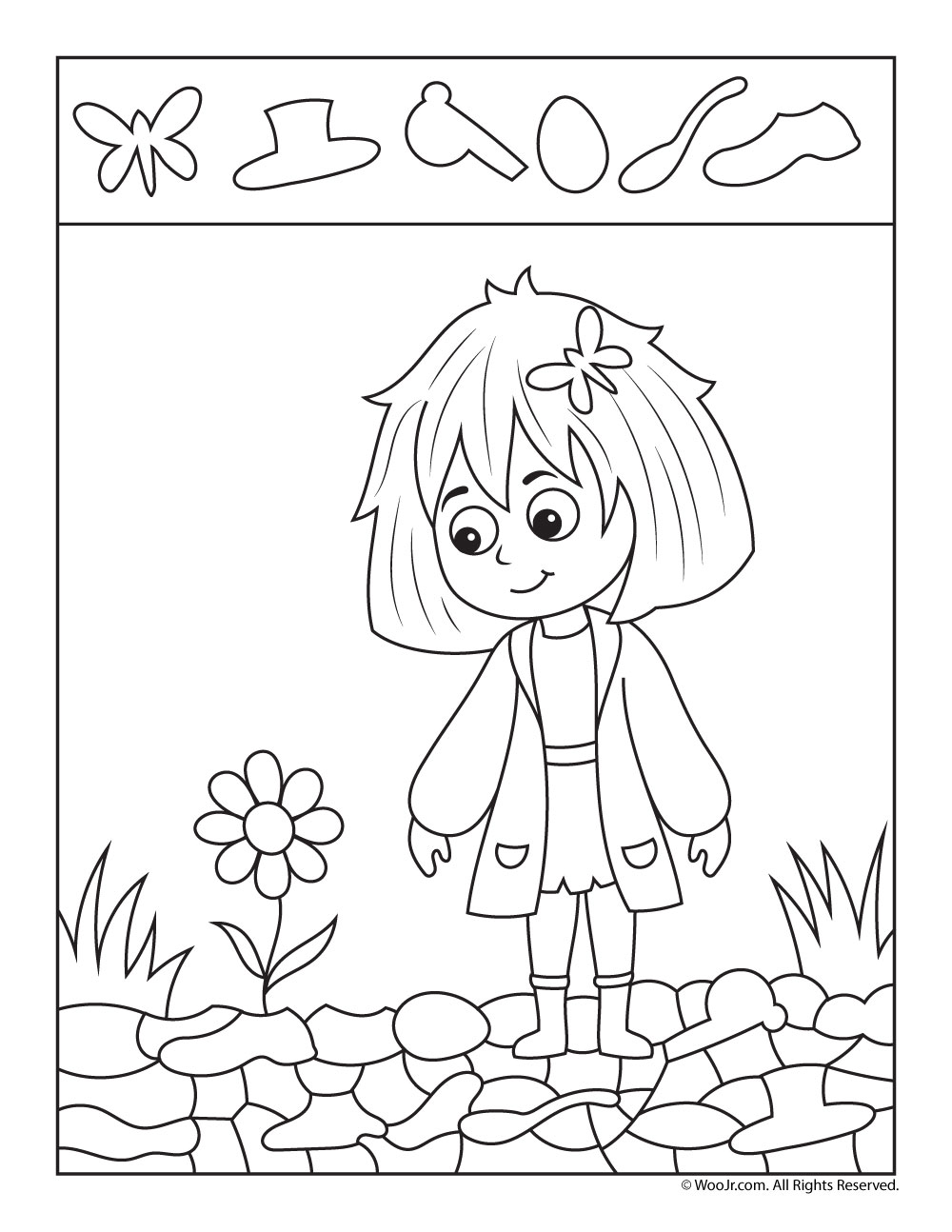 Spring Flower Hidden Picture Activity Woo! Jr. Kids Activities