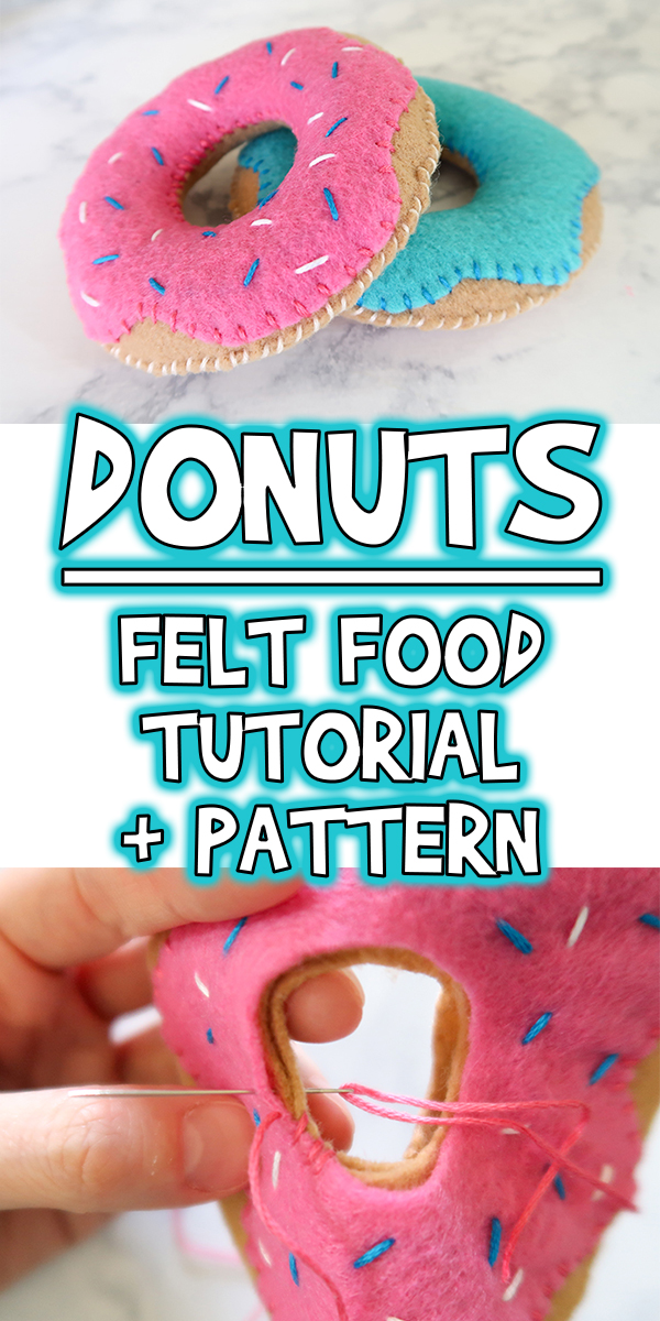 Donuts Felt Food Tutorial & Printable Sewing Pattern Woo! Jr. Kids Activities Children's