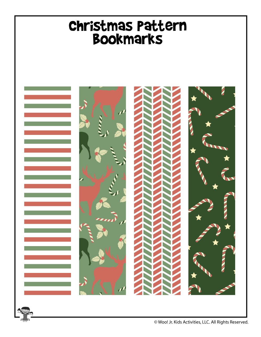 Christmas Gift Printable Bookmarks Woo! Jr. Kids Activities