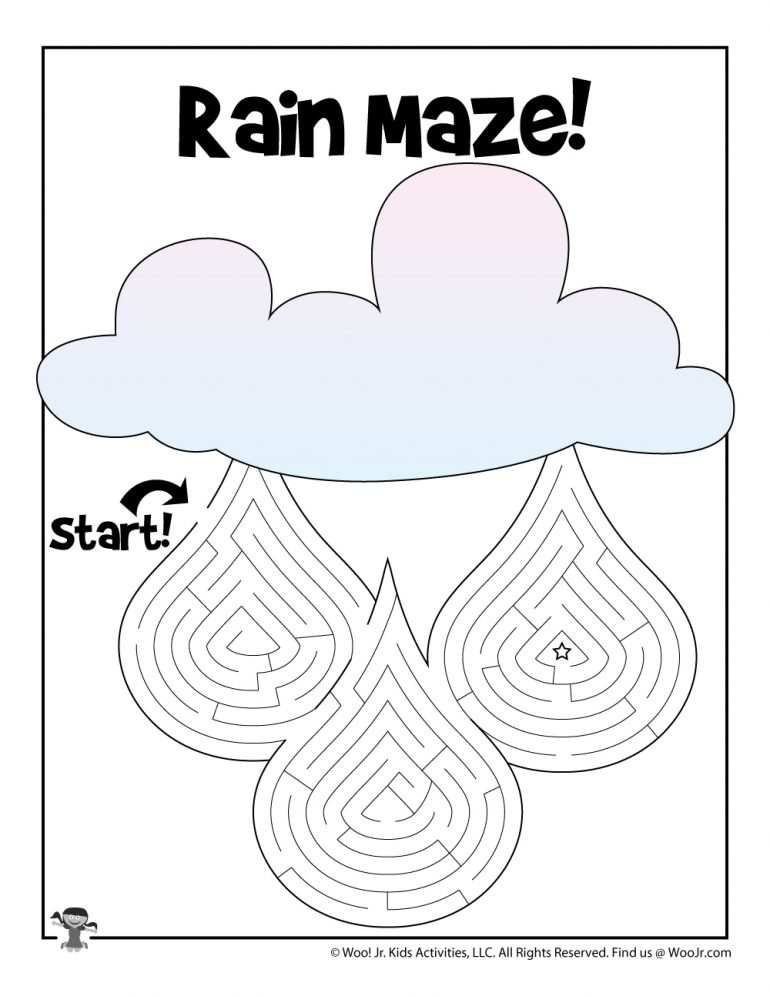 Printable Spring Maze Puzzles Woo! Jr. Kids Activities Children's Publishing