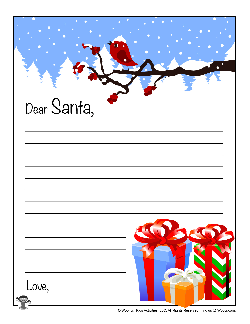 Dear Santa Christmas Stationery Woo! Jr. Kids Activities Children's