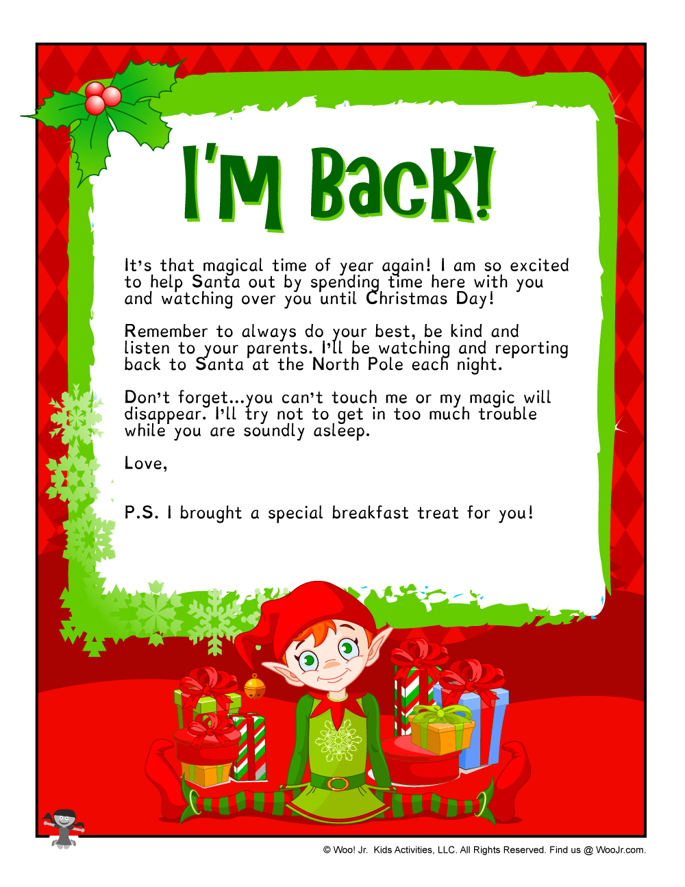 Easy Elf on the Shelf Ideas Woo! Jr. Kids Activities Children's