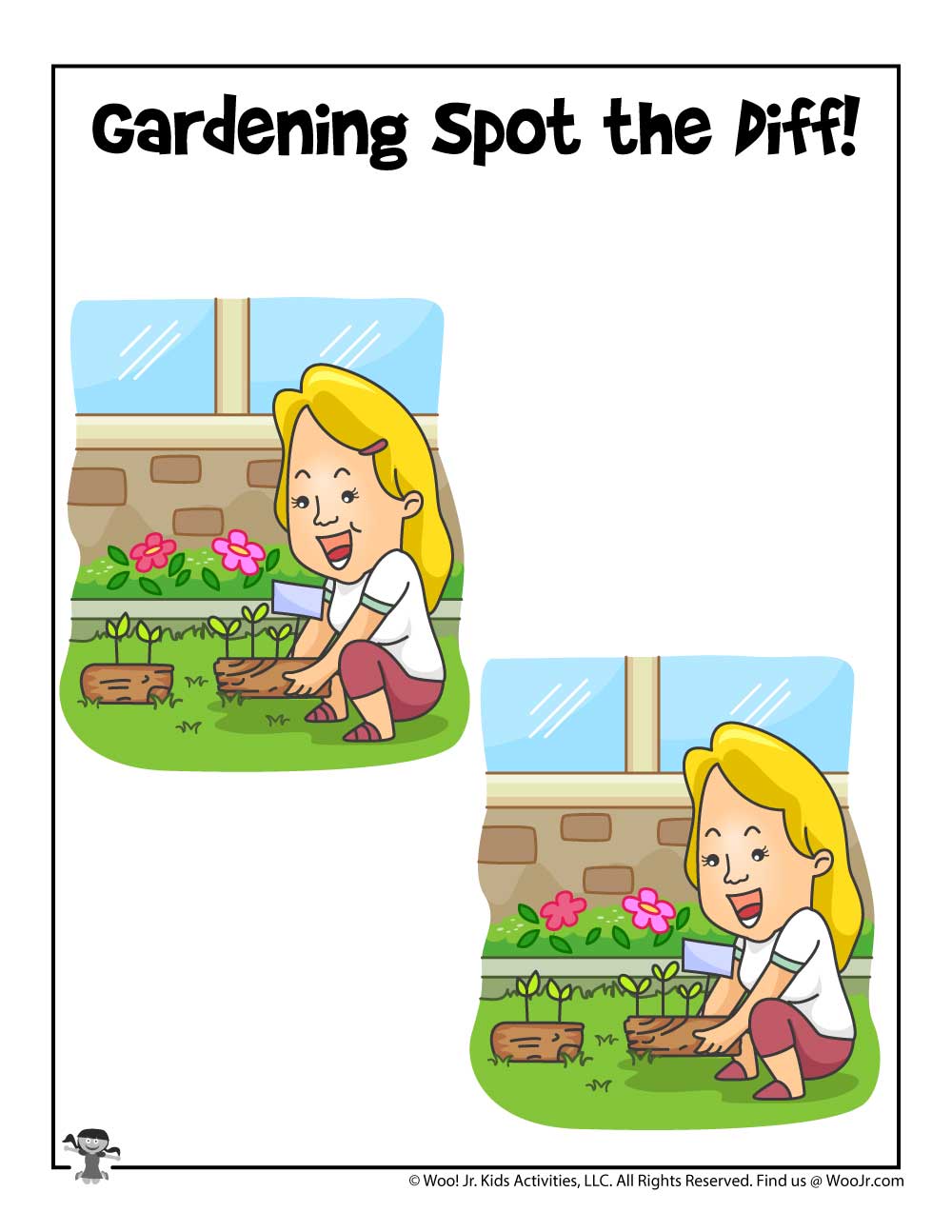 Spring Spot the Difference Activities Woo! Jr. Kids Activities