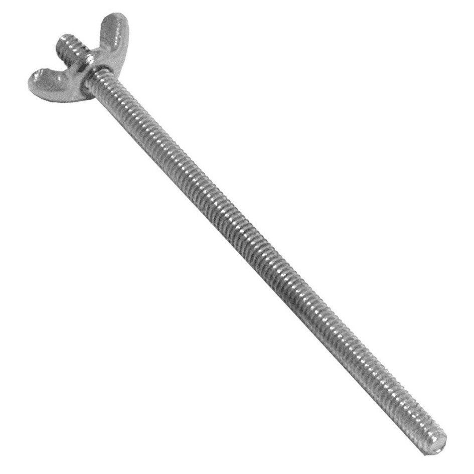 6" Air Cleaner Stud With Wing Nut 1/4"20 Edelbrock Holley John