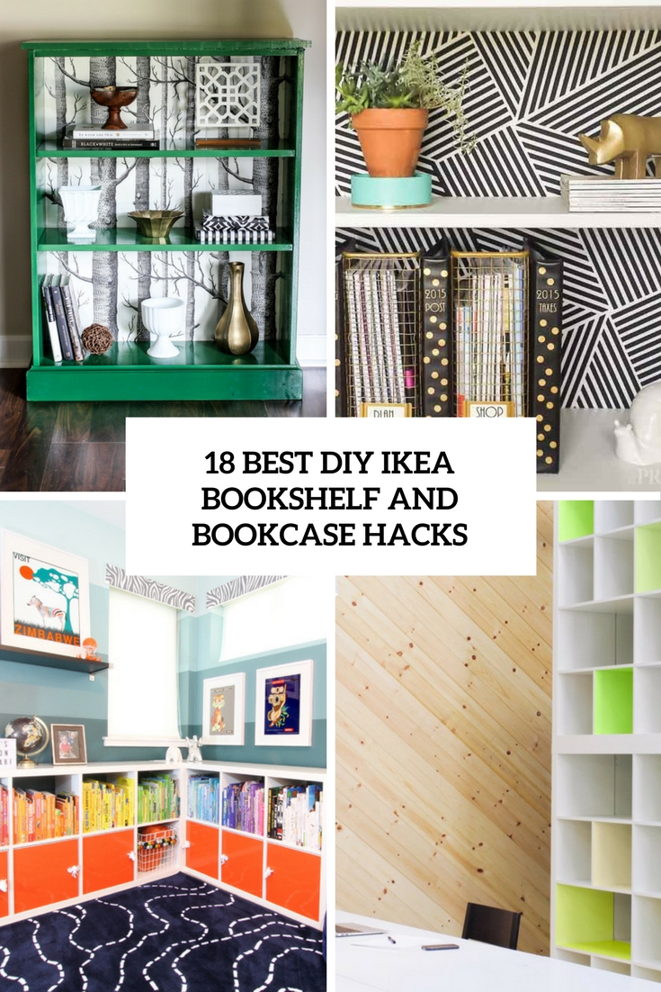 18 Best DIY IKEA Bookshelf And Bookcase Hacks Wohnidee by WOONIO