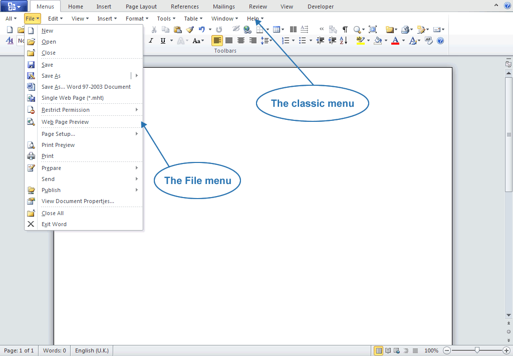 Where To Find The Tools Menu In Word at Dorothy Chasse blog