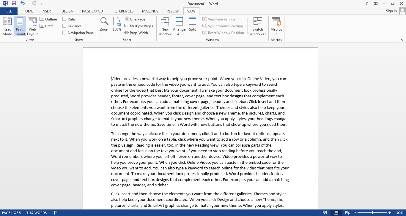 Word 2013 Screenshots