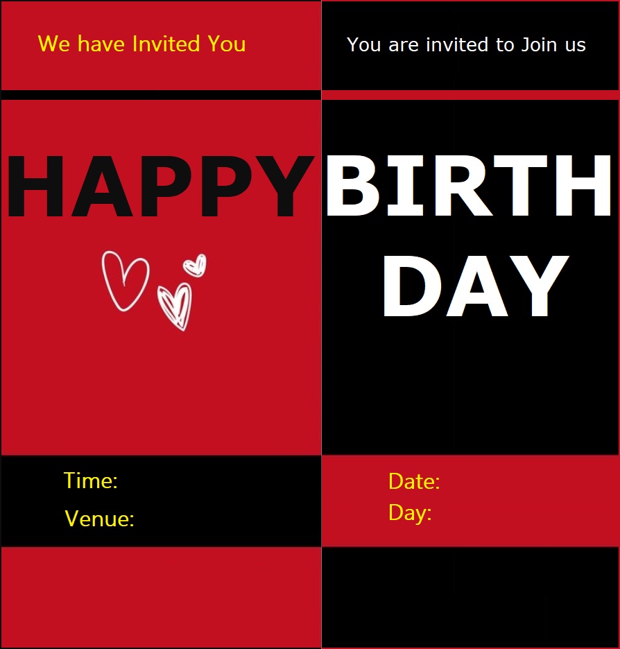 Birthday Invitation Template Free Word & Excel Templates Birthday Invitation Template Free Word & Excel Templates