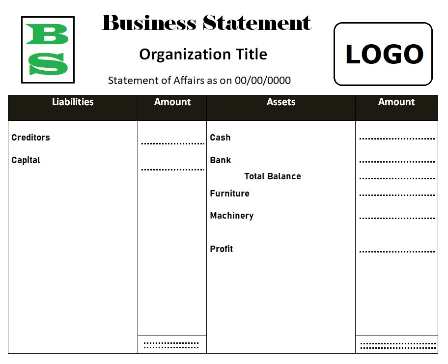 Business Statement Template Free Word & Excel Templates Business Statement Template Free Word & Excel Templates