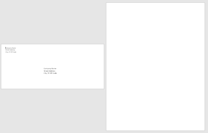 MS Word Envelope Templates of Various Sizes Word & Excel Templates