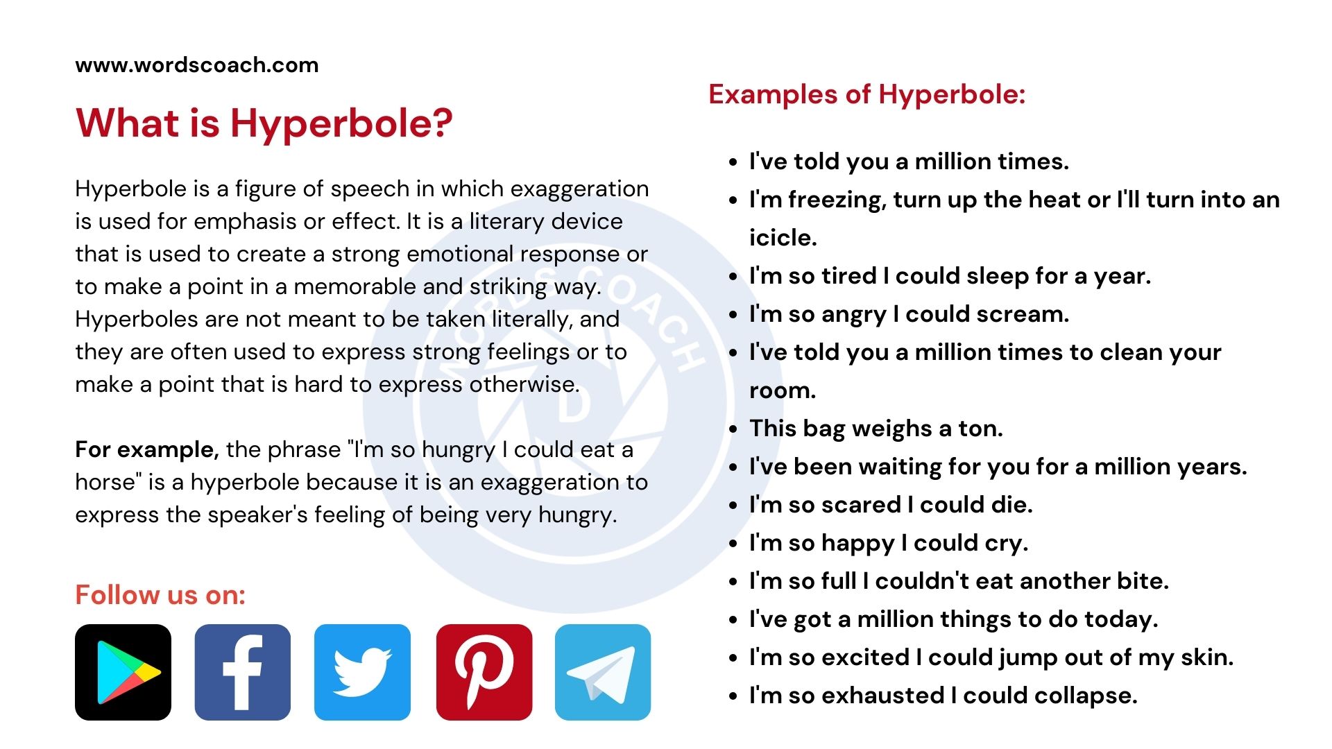 What Is Hyperbole? Meaning and Definition Word Coach