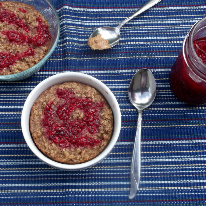 Peanut Butter and Jelly Baked Oatmeal Words of Deliciousness