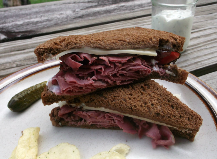 Pastrami on Rye with Creamy Garlic Dressing Words of Deliciousness