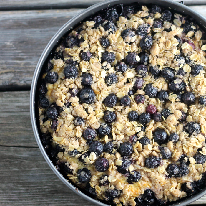 Blueberry Honey Oat Breakfast Cake Words of Deliciousness