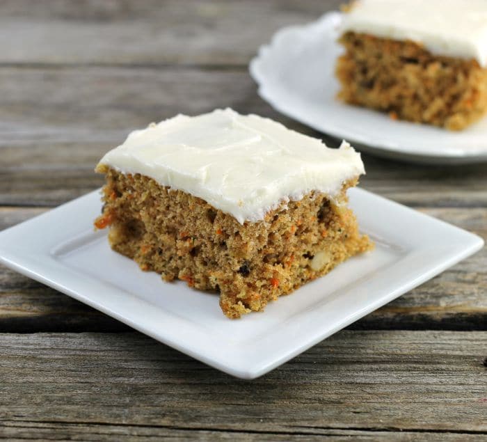 Carrot Zucchini Bars with Cream Cheese Frosting Words of Deliciousness