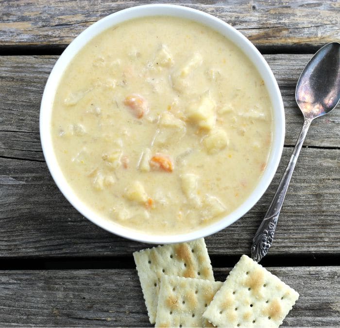 Slow Cooker Potato Leek Soup Words of Deliciousness