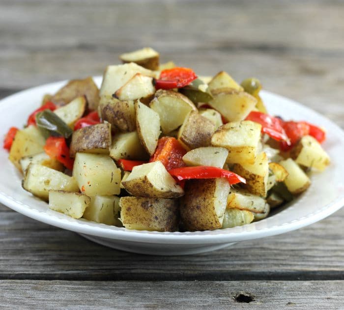 Roasted Potatoes and Bell Peppers Words of Deliciousness