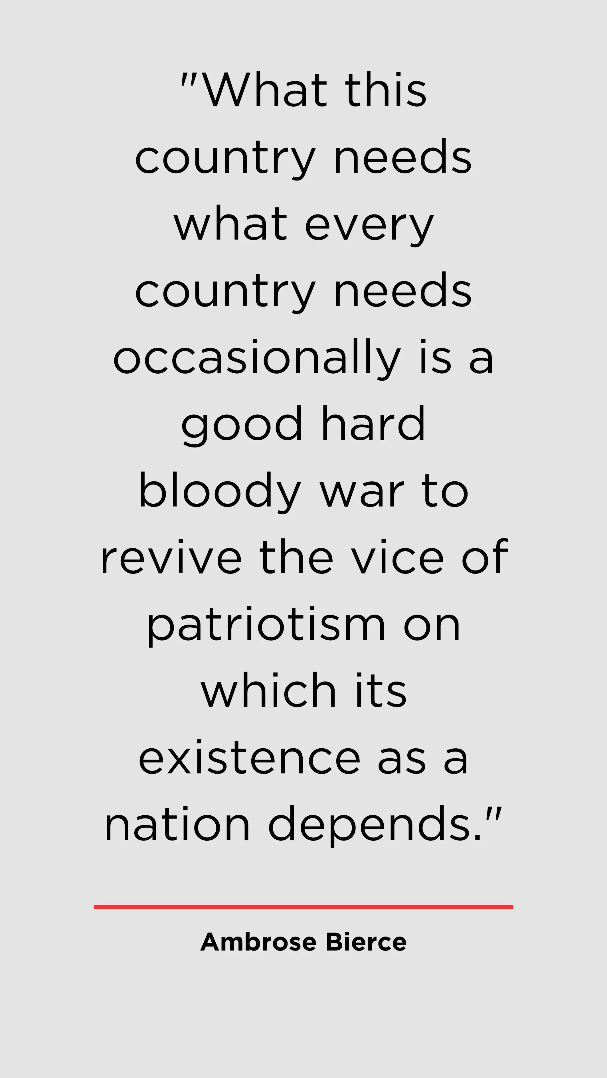 Ambrose Bierce Reflections on War and Human Nature