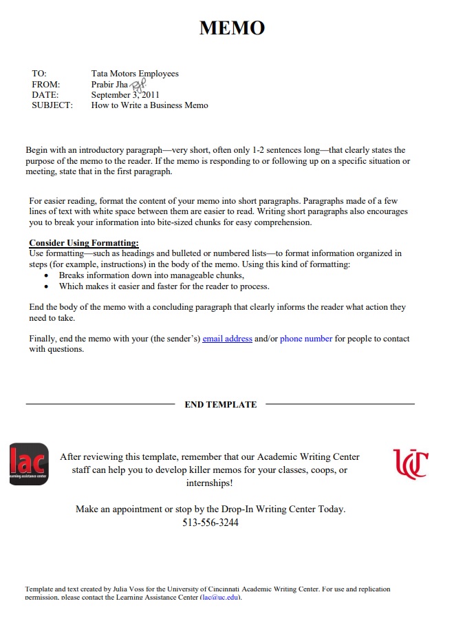 Memo Template Free Word Templates