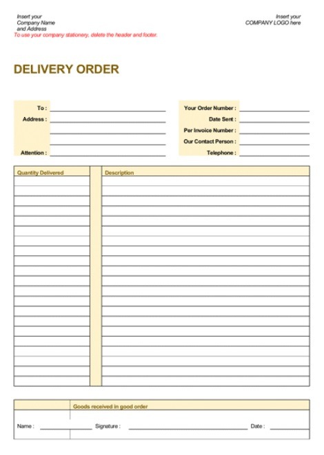 Proof of Delivery Templates | 14+ Free Xlsx, Docs & PDF Formats