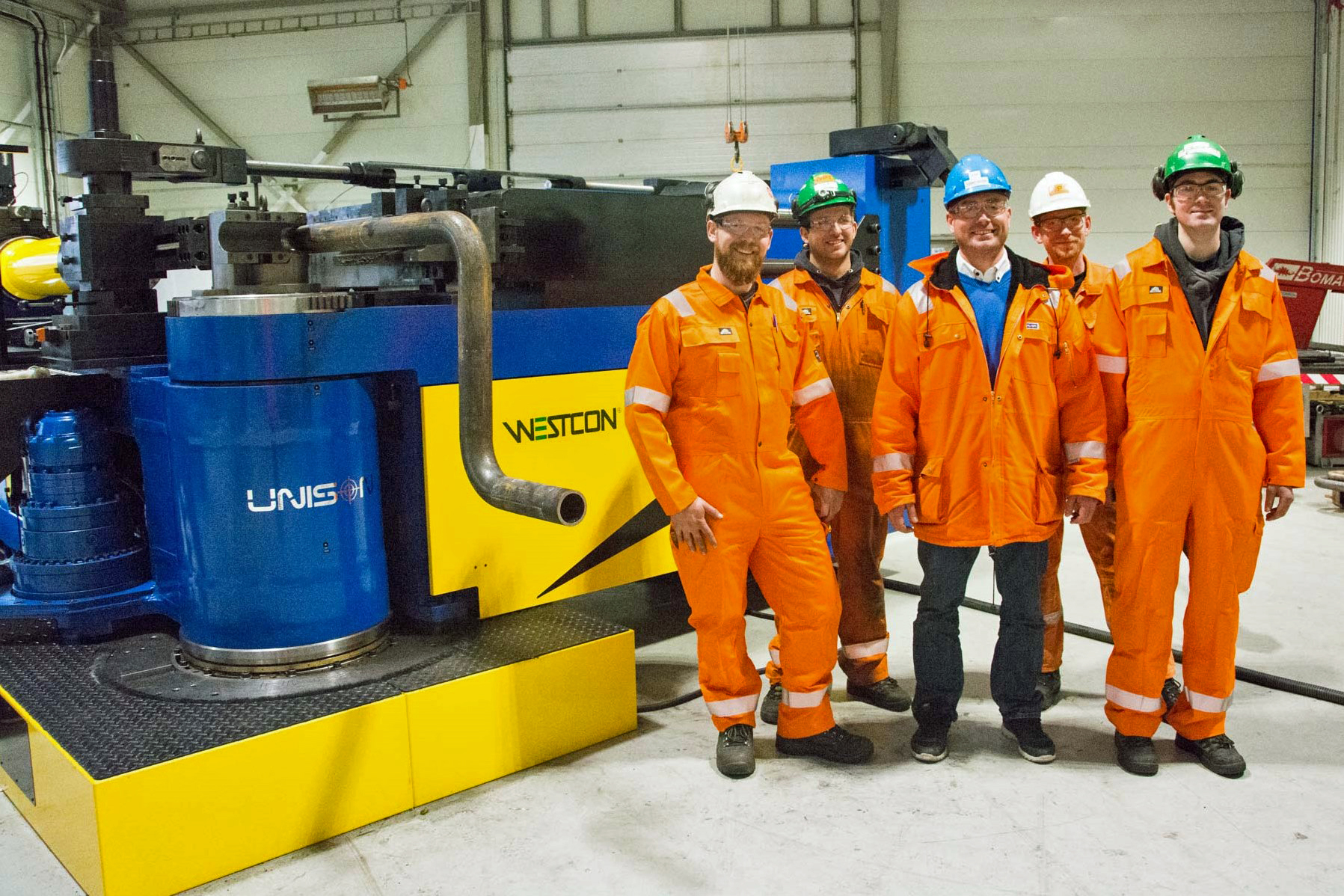 World’s most powerful allelectric pipe bending machine swings into