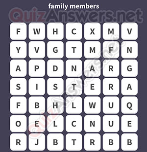 AUNT UNCLE FATHER SISTER GRANDPA